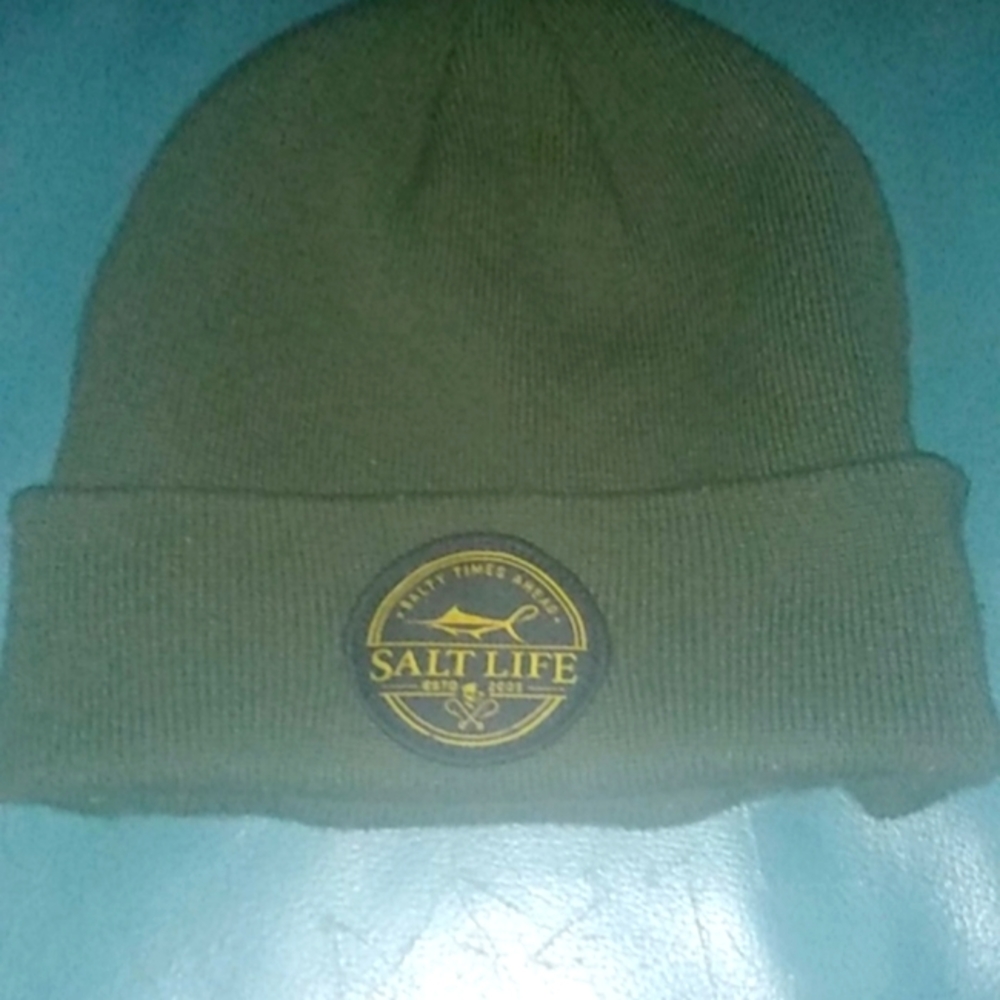 Olive Salt Life beanie